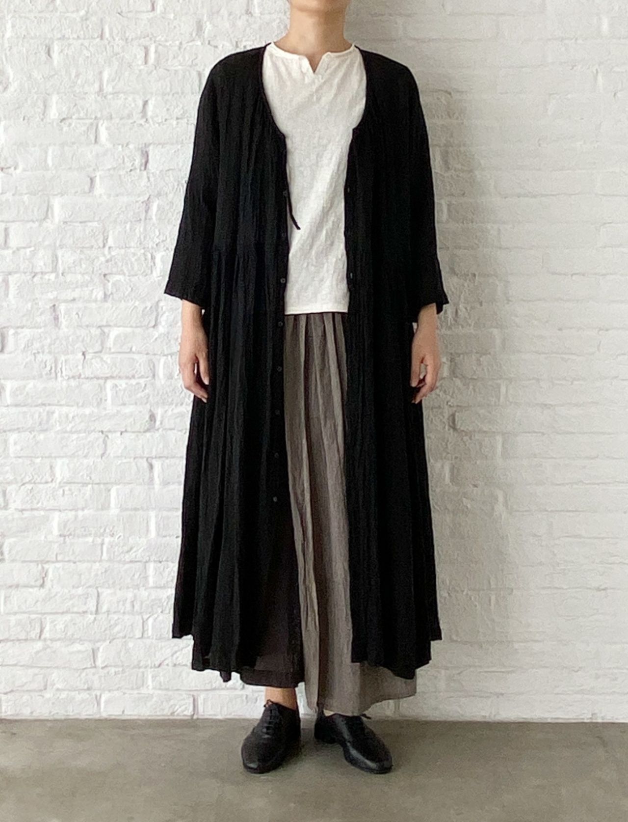 パドカレ Pas de Calais リネンストライプカーディガン ロング 楽天市場】パドカレ pas de calais リネンブレンド羽織りニット