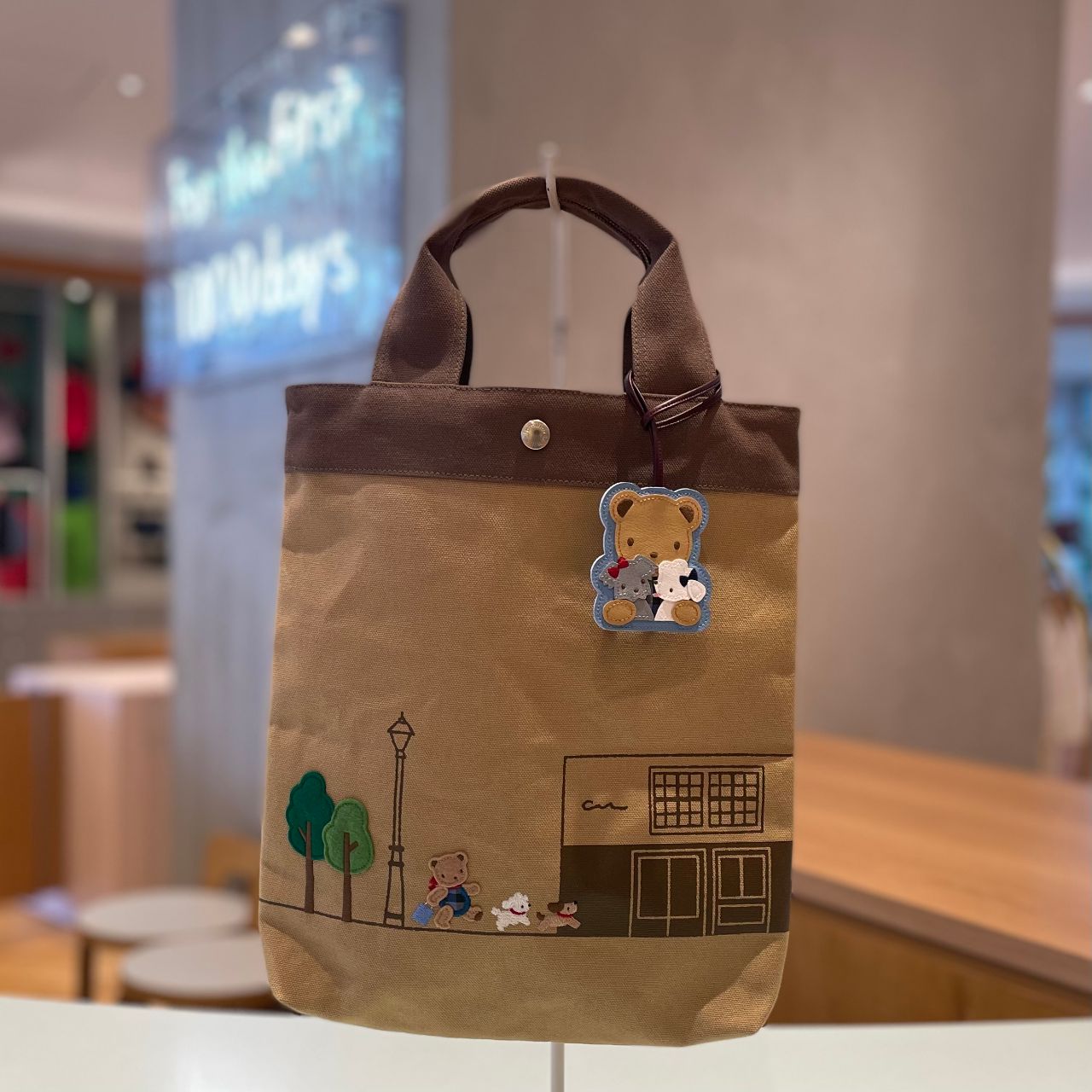 ファミリア シェニール織 トートバッグ