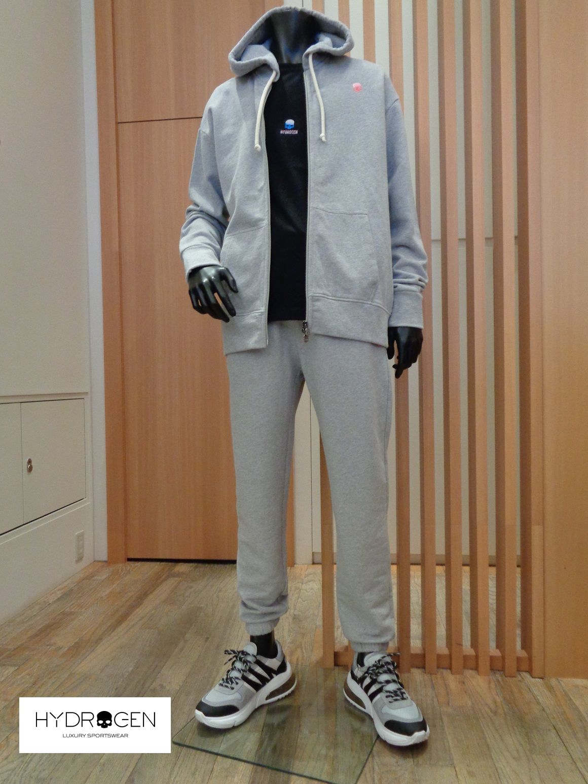 サマーセール ミニグランド バンドル HYDROGEN SPORTSWEAR 紫 S ジャージパンツ スカルプリント ウォーキング・ランニングウェア