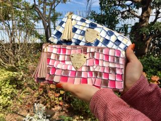 【希少】ATAO タートル　シェル　ショルダーバッグ　ステンドグラス　美品 アタオのステンドグラスシリーズ『ヴィトロシリーズ』 | ATAO(アタオ