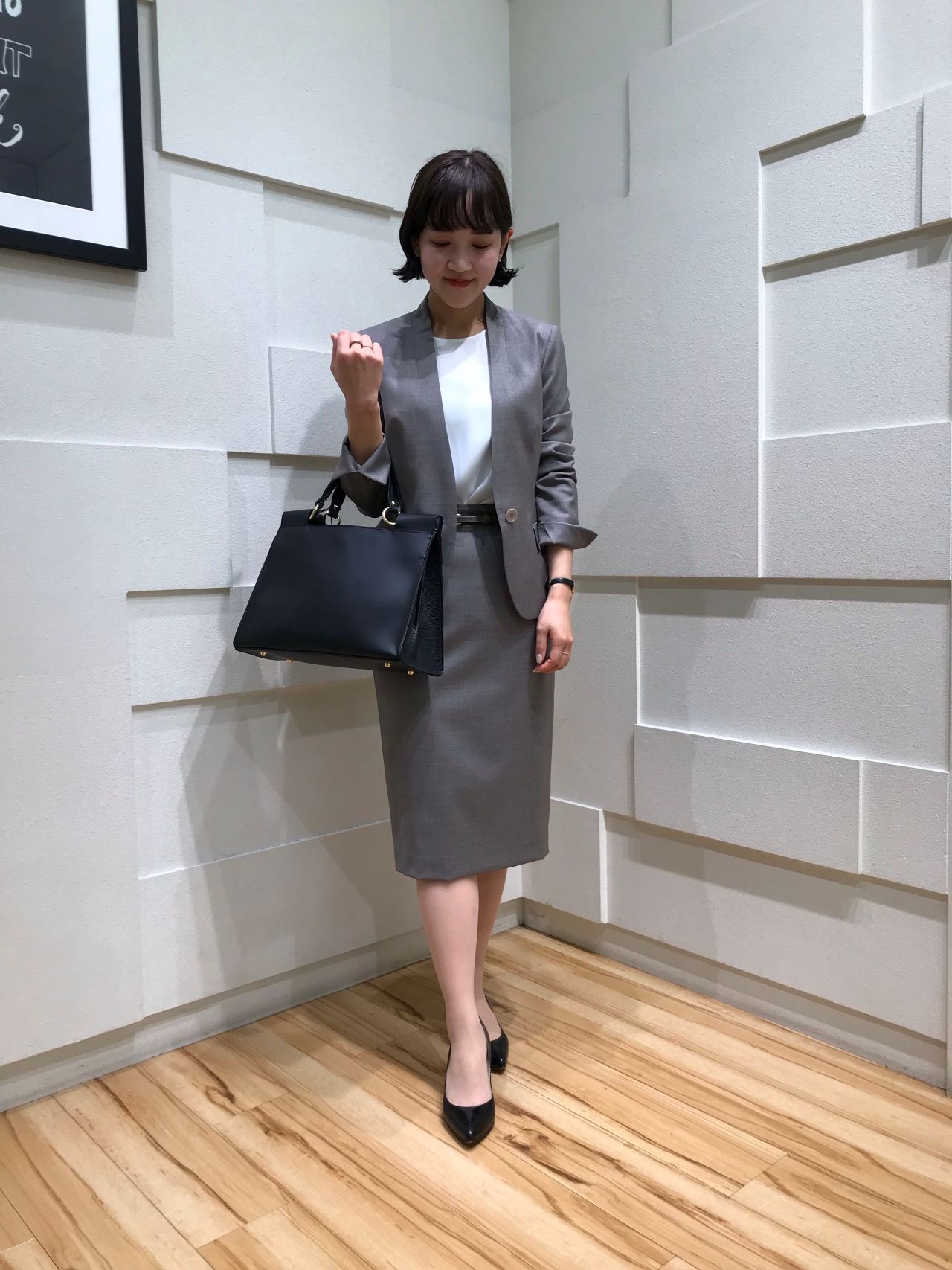 THE SUIT COMPANY スーツカンパニー レディース ウール レディス⭐︎キレイめ♪ウールVカラースーツ｜THE SUIT COMPANY