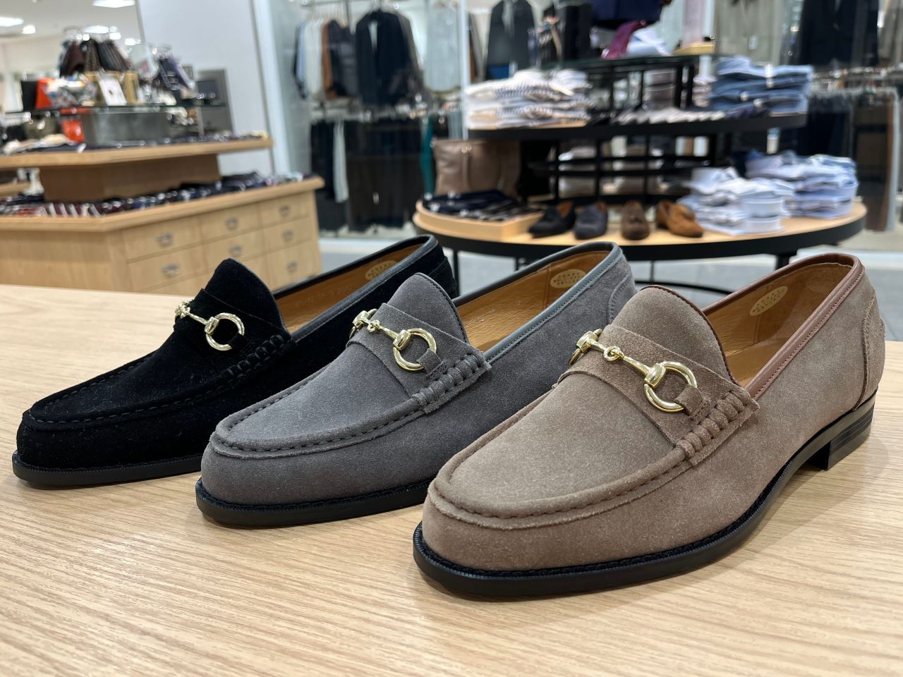 スウェードレザー ビットローファー(LASA12-BG) | THE SUIT COMPANY ...