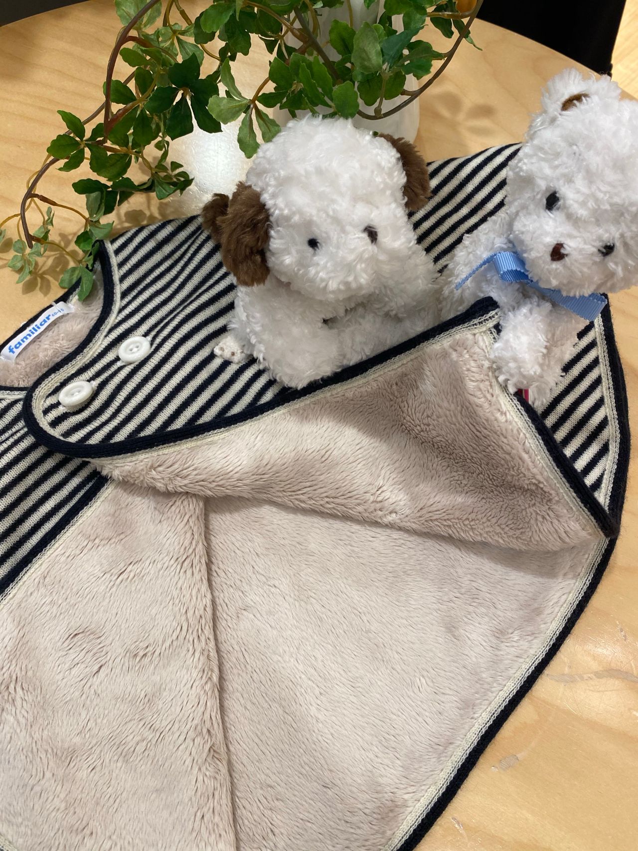 値下げ！【ファミリア】カウチンベビーアウターフグレー 裏起毛100 値下げ！【ファミリア】カウチンベビーアウターフグレー 裏起毛100