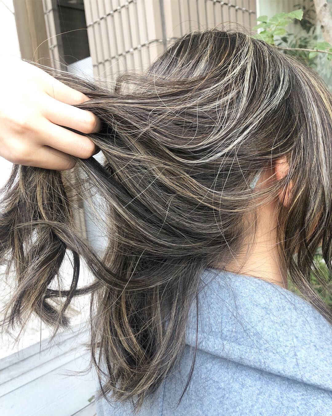 えりあし生え際ギリギリハイライトがか 美容室カキモトアームズのオフィシャルサイト