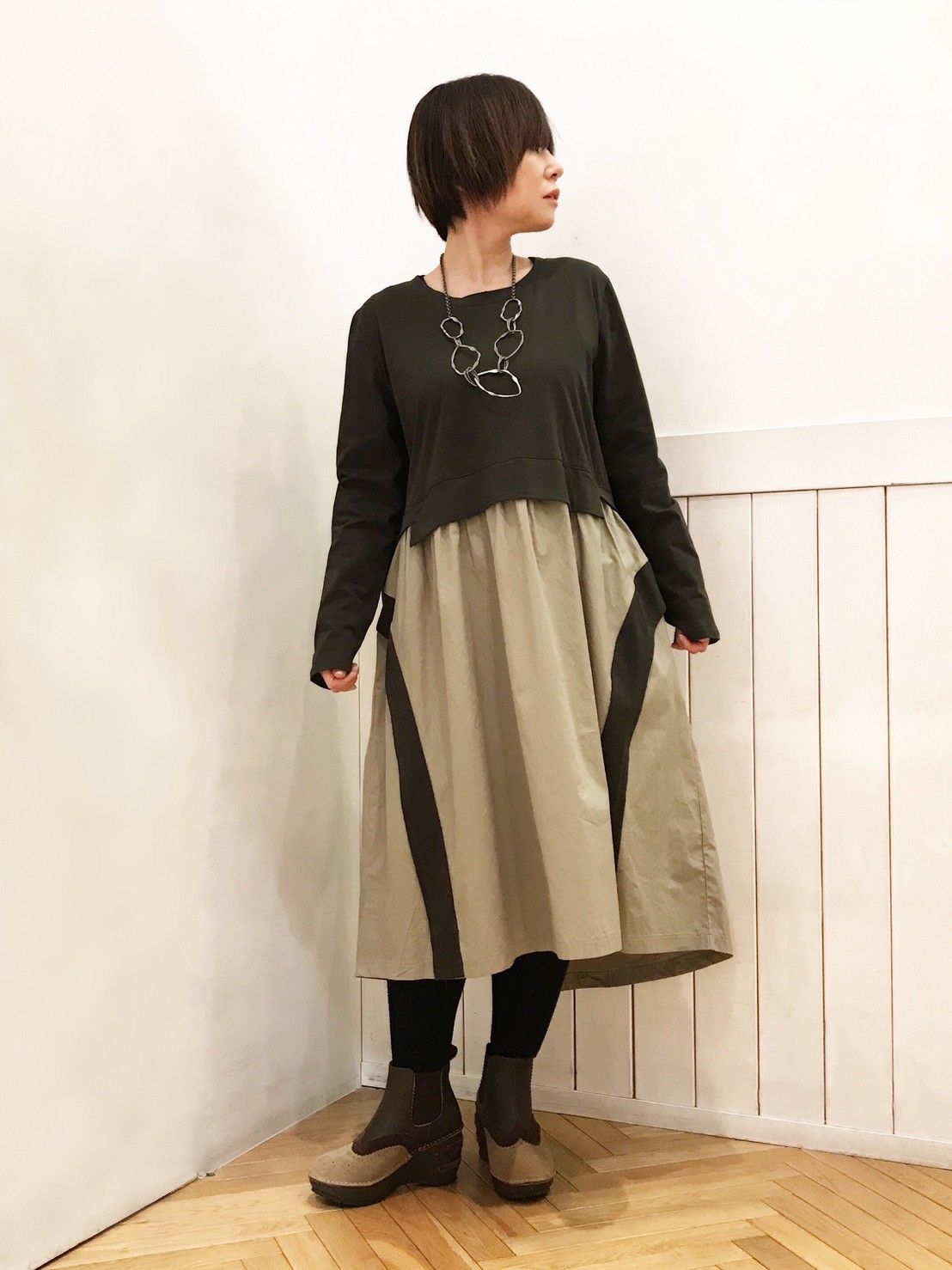 配色使いがかわいい綿素材の切り替えワンピース Fashionvillage イオンモール浦和美園店公式ブログ