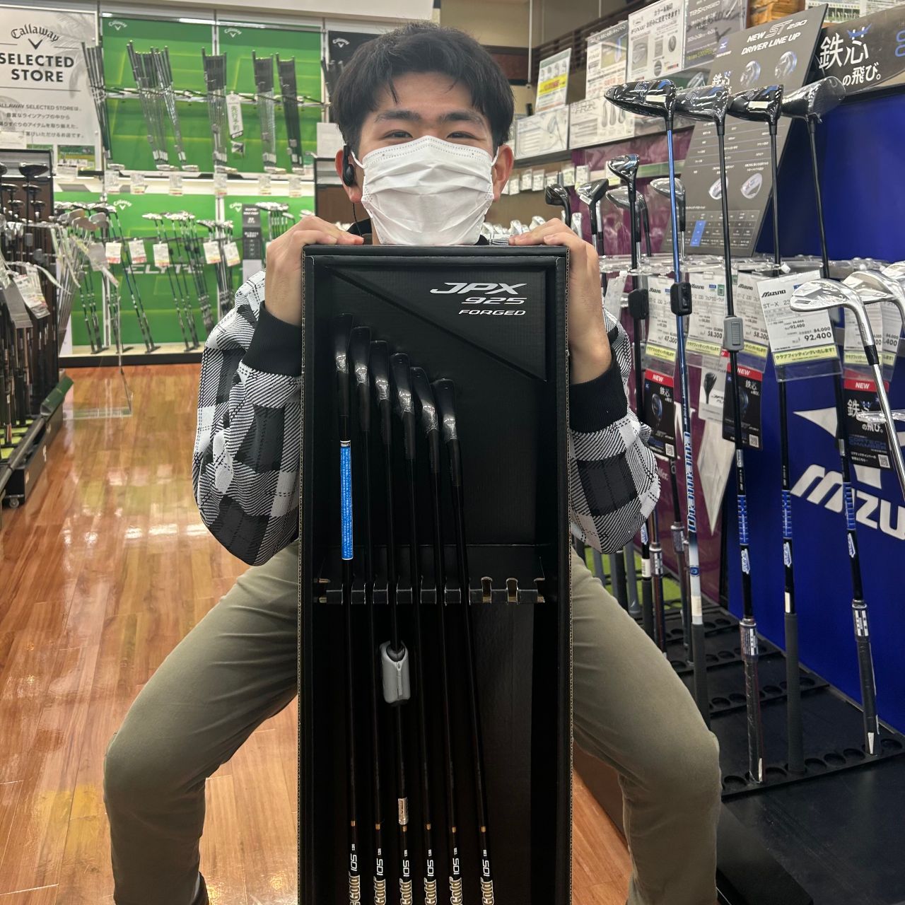 【激レア】ミズノ　ジャンブランコフェレ　コラボ　オレンジ ゴルフバッグ 激レア】ミズノ ジャンブランコフェレ コラボ オレンジ ゴルフバッグ