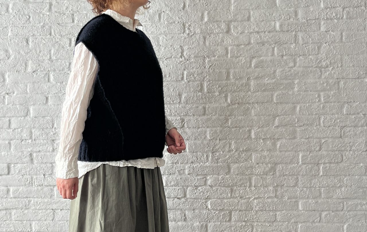 W POINT】ベビーアルパカ ローゲージ ベスト | pas de calais Online