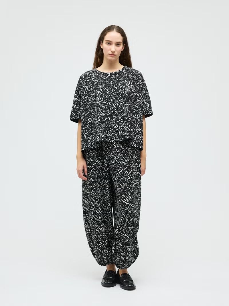 mizuiro ind プリントドローストリングヘムパンツ｜ MARcourt ONLINE