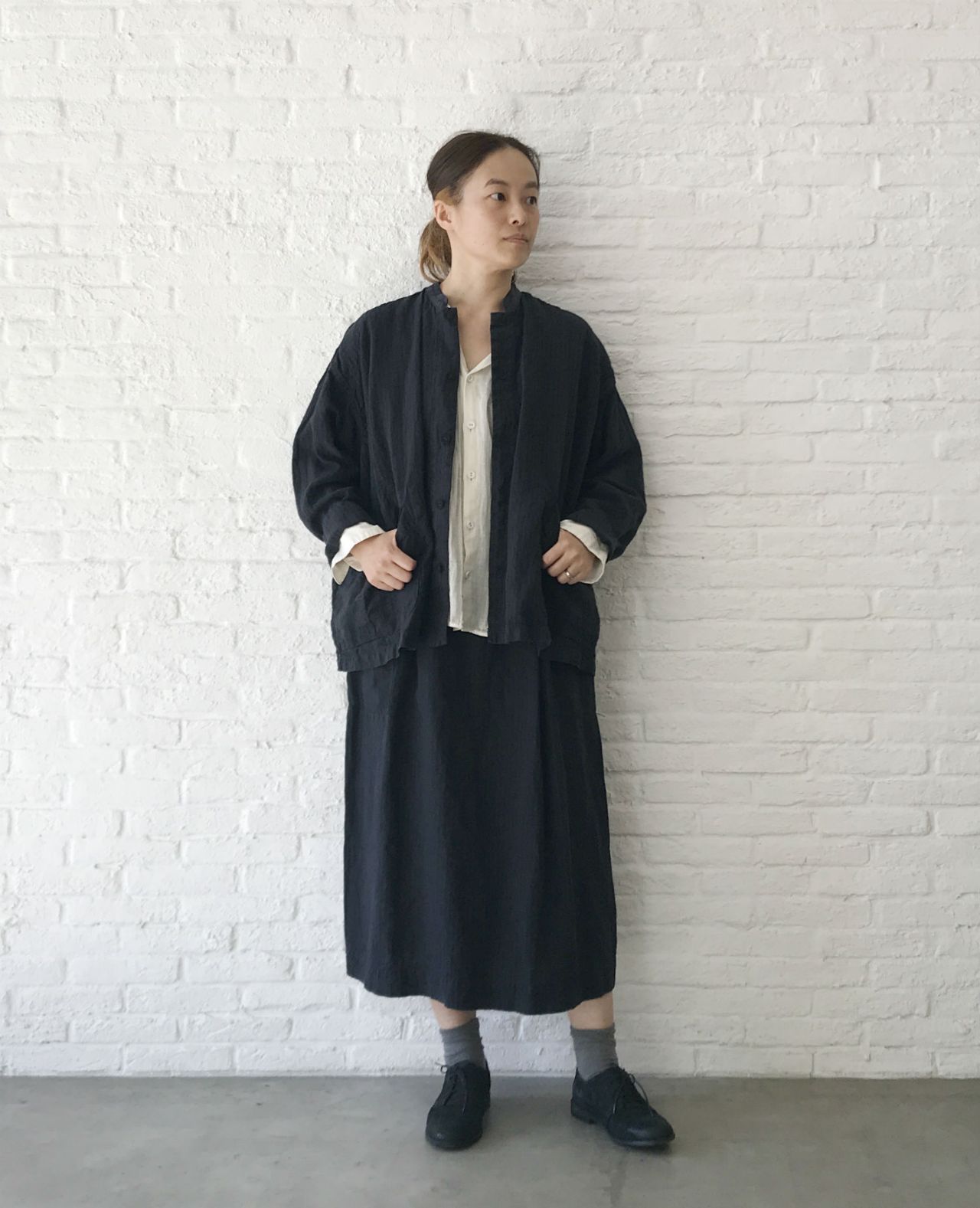 パドカレ Pas de Calais リネンストライプカーディガン ロング pas de calais Online | pas de calais | パドカレ 公式ブログ