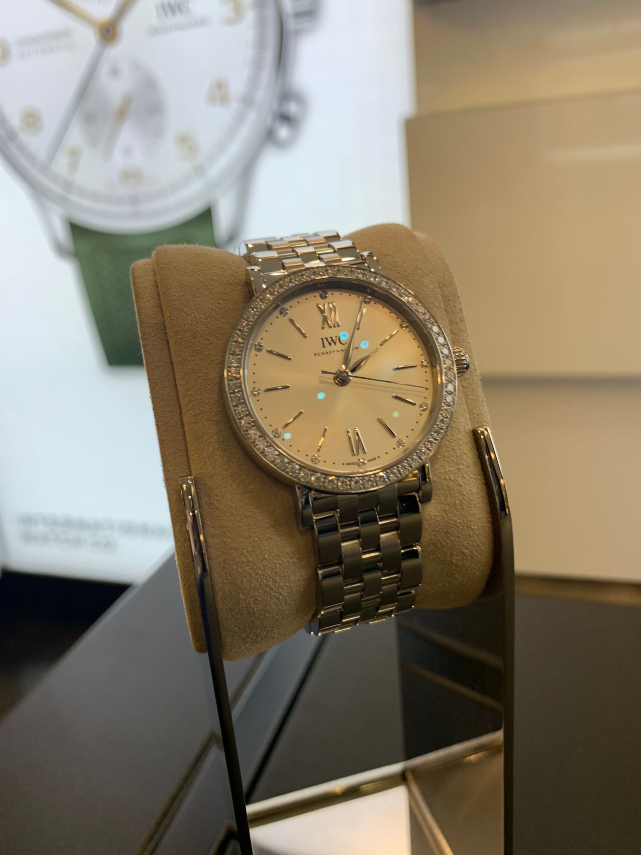 【美品・稼働】 IWC ポートフィノ ダイヤ デイト 自動巻き IW458109 新品)IWC インターナショナルウォッチカンパニー ポートフィノ