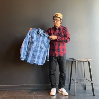 Momotaro Jeans グレーシャツ サイズ42 桃太郎ジーンズ MOMOTARO JEANS（桃太郎ジーンズ） 長袖