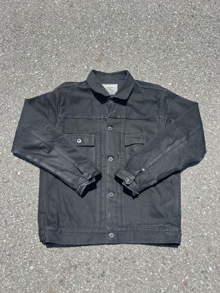 UNUSED ブラック デニムジャケット　製品染め ブラック2ndデニムジャケット4ヶ月経年変化！｜JAPAN BLUE JEANS JAPAN