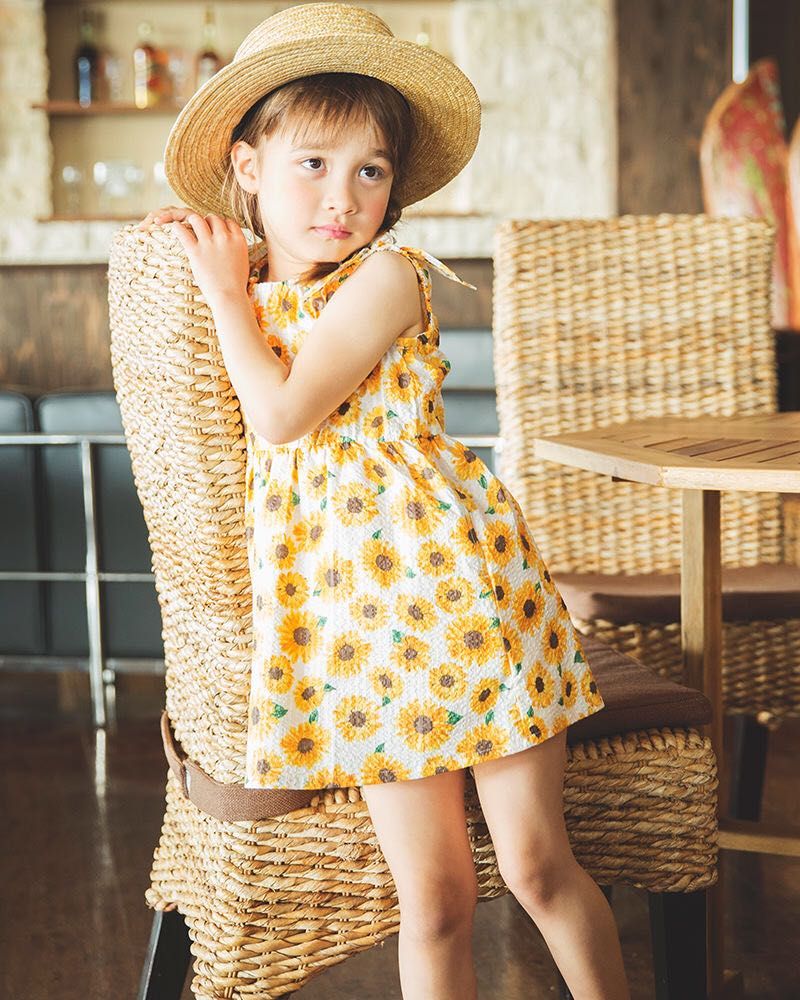 ひまわり柄ワンピース Branshesコピス吉祥寺店 子供服のブランシェス Branshes 公式ショップブログ