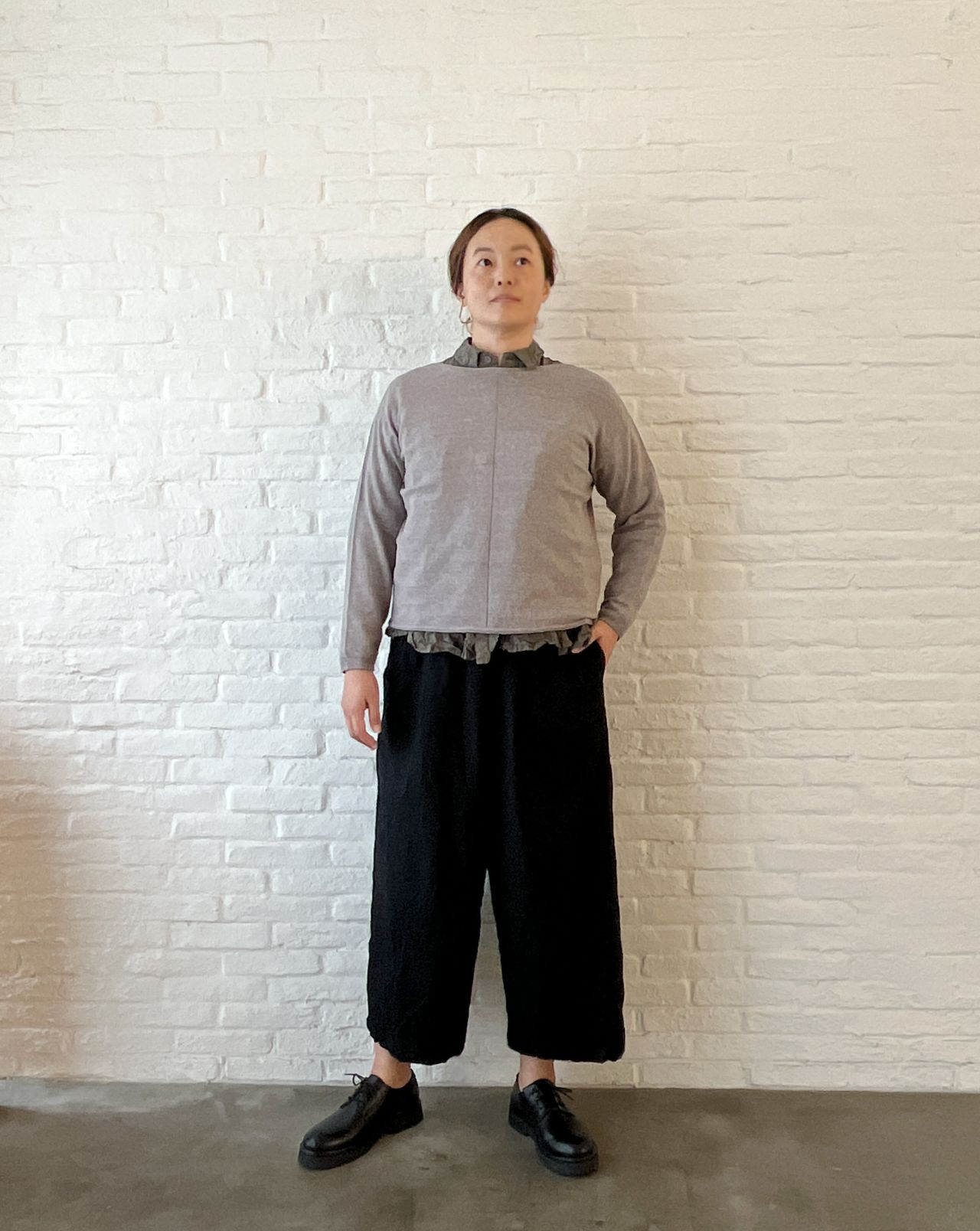 W POINT】コットンウール製品染め プルオーバー | pas de calais