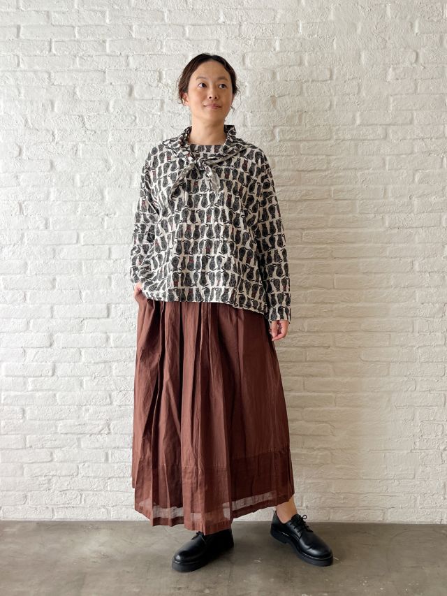 ラフィーヴィンテージカディ風 ギャザースカート | (パドカレ)公式