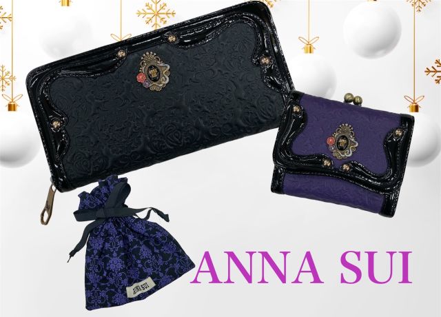 ANNA SUI 長財布 楽天市場】ANNA SUI アナスイ L字ファスナーロングウォレット