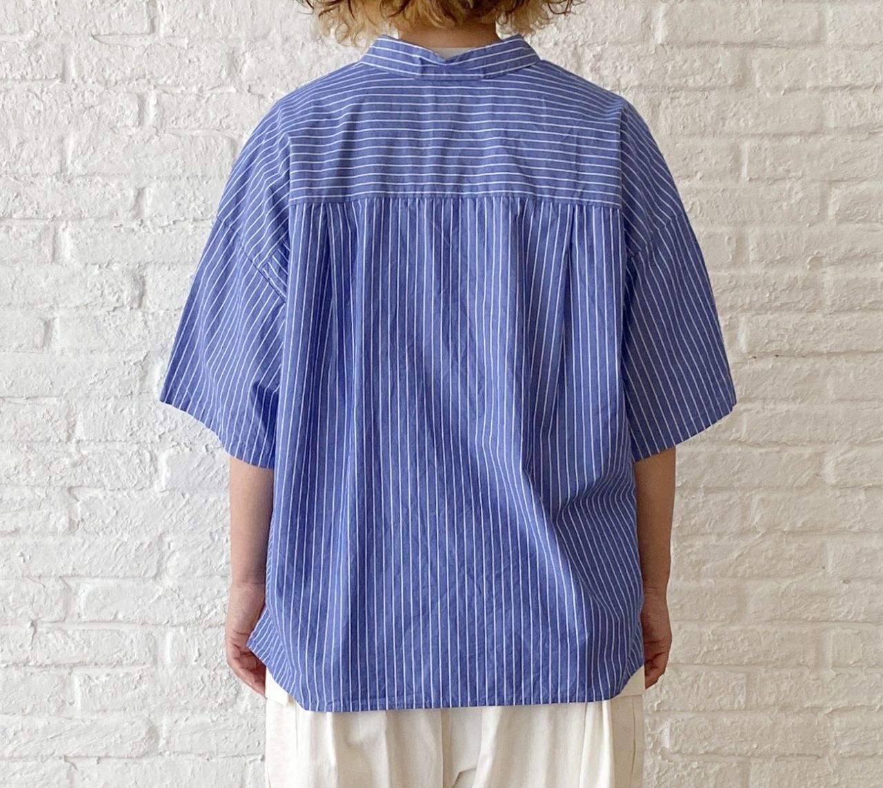 5日間限定！10%OFF】コットンストライプ ブラウス | pas de