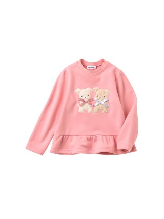 ファミリア ピンク りぼん くま 襟つき 長袖 トレーナー 100 新作 昨日より販売開始〉12月スタイルブックランキング♪｜ファミリア