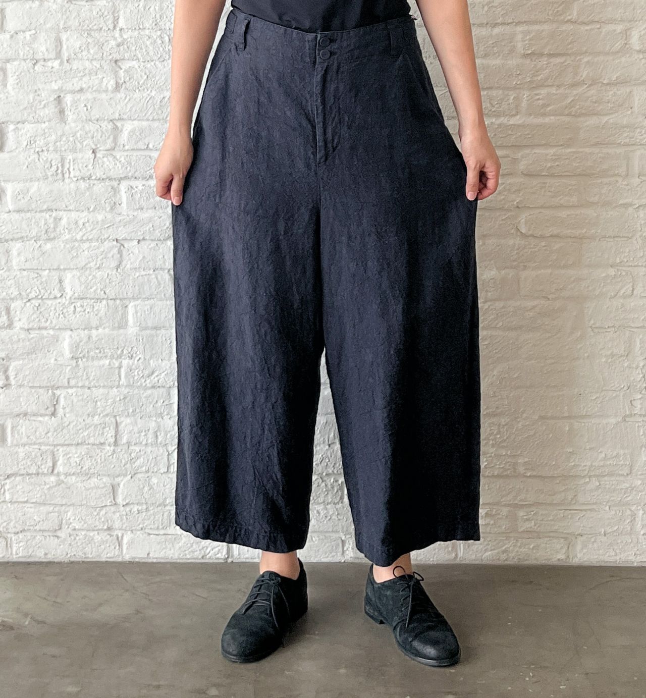 期間限定！10%OFF】リネンキャンバス炭染 コート | pas de calais