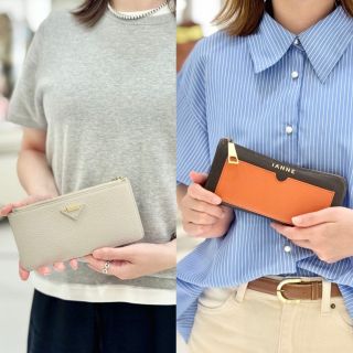 イアンヌ／IANNE 長財布 財布 ウォレット レディース 女性 女性用レザー 革 本革 グレー 灰色  I0033 RIZA リーザ 小銭入れあり ラウンドジップ ラウンドファスナー IANNE財布 – ATAO LAND+(アタオランドプラス)公式オンラインストア