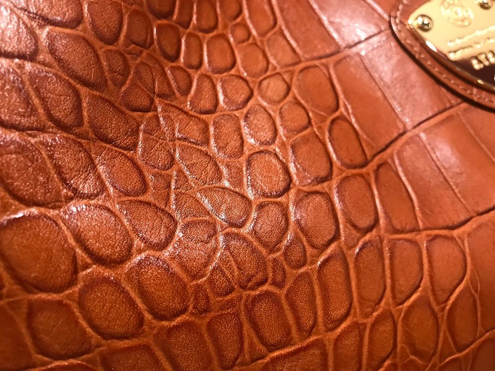 USED品 アタオ ファンクヴィ コッコ トートバッグ クロコ型押し