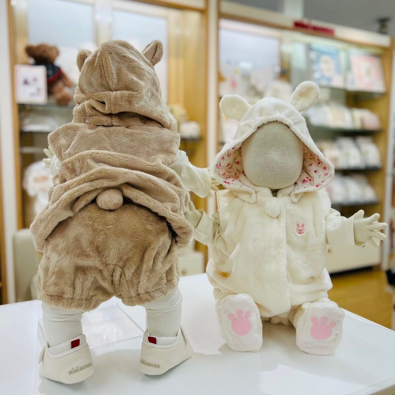 ふわふわに包まれて♡耳付きあったかベスト｜ミキハウスミキハウス 