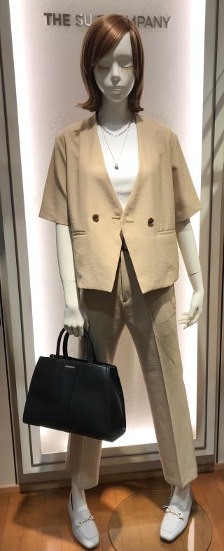 ★秋冬物セール中★THE SUIT COMPANY／パンツ・スカート 上下セット セットアップ レディース 春夏 秋冬 春 夏 秋 冬 黒 パンツ