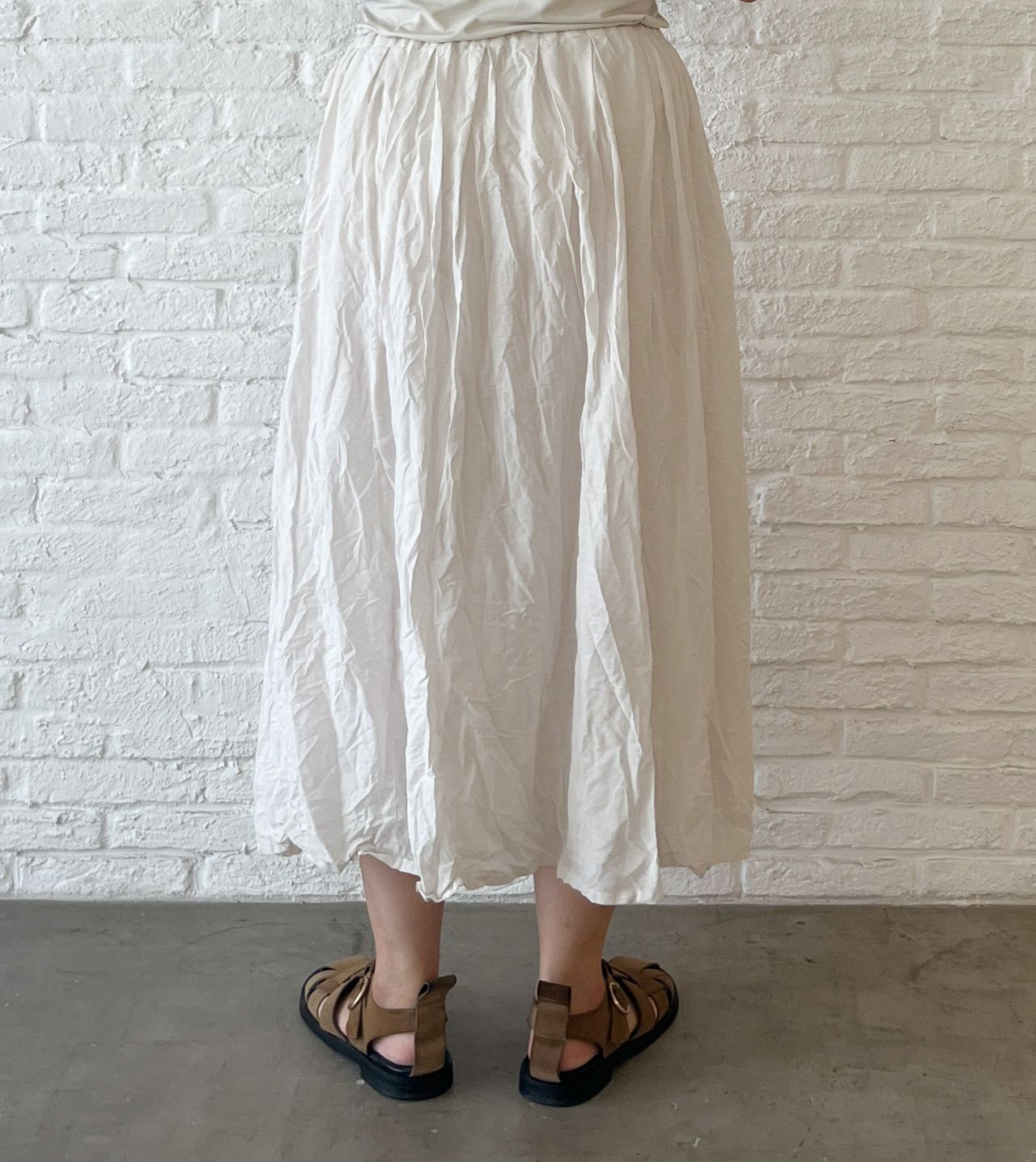 ⭐️お値下げ【パドカレ】コットンリネンローンスカート パドカレ リネンスカート ☆お値下げ【パドカレ】強撚綿リネン