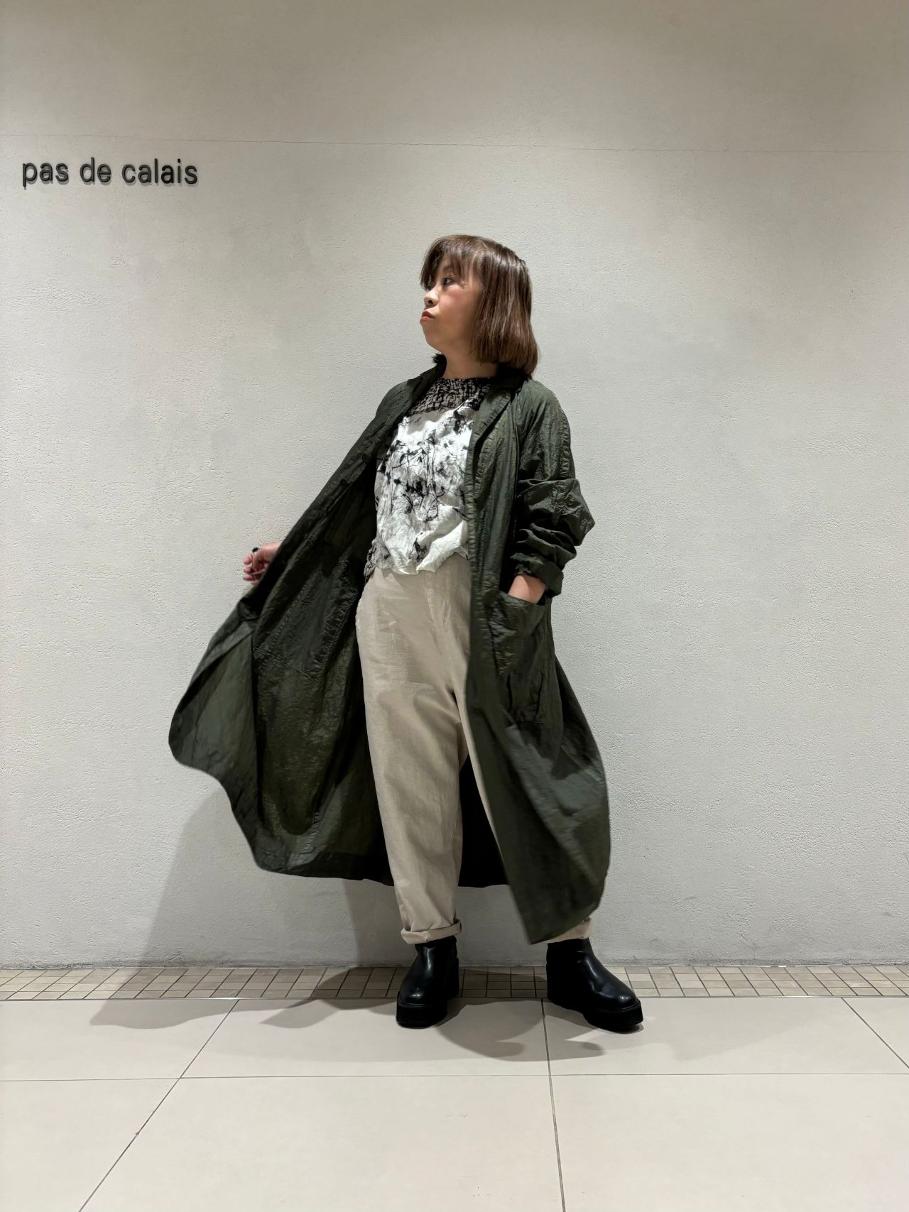 パドカレ　ナイロンタフタコート パドカレナイロンタフタコート