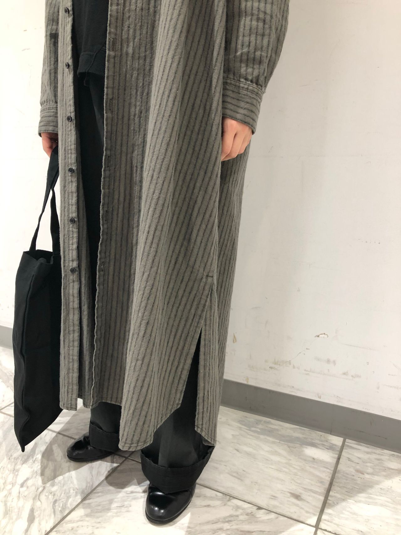 ブログ連動企画】NEW STANDARD 〜コットンリネンストライプ ワンピース