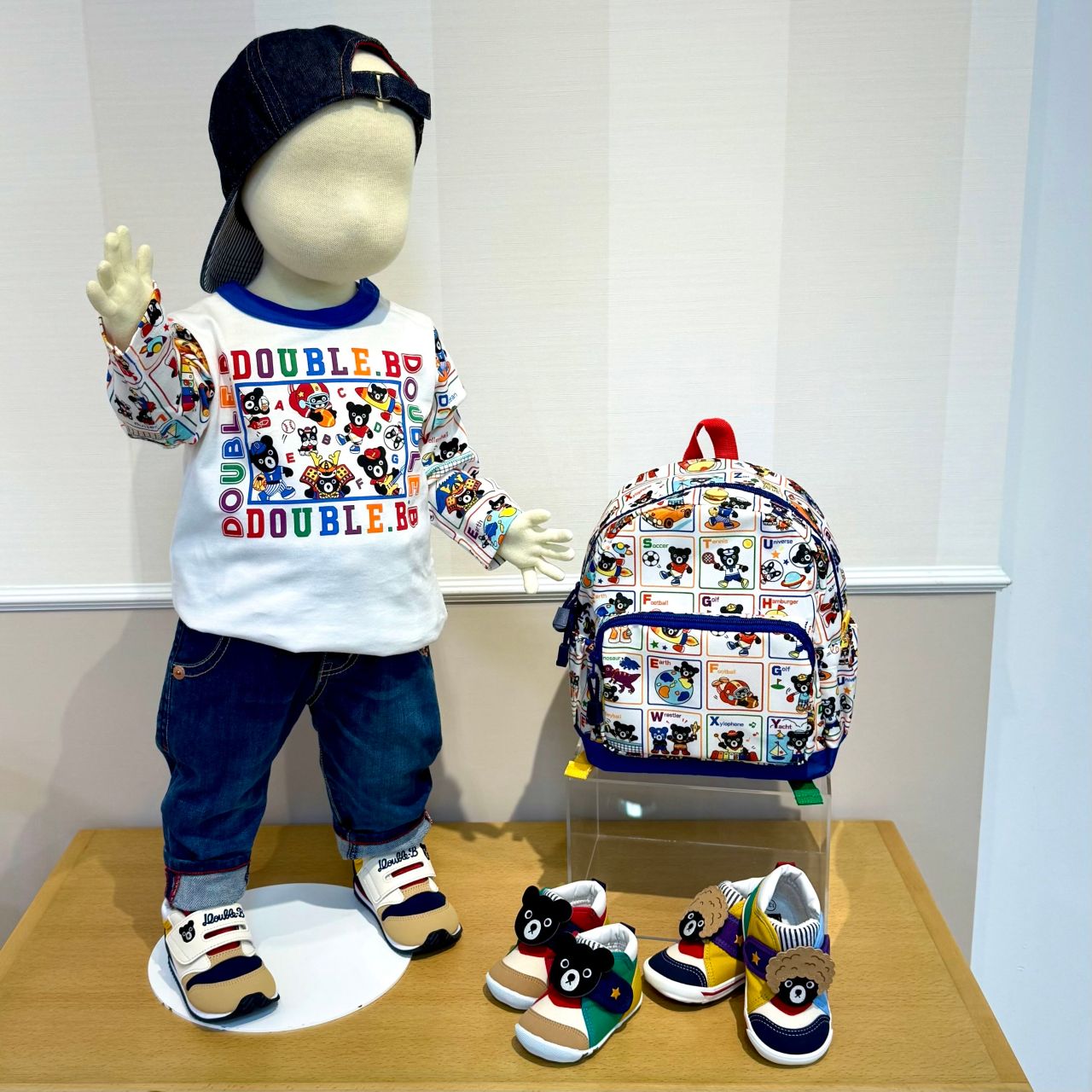 ダブルB☆アルファベット総柄シリーズ｜ミキハウスミキハウス いよてつ