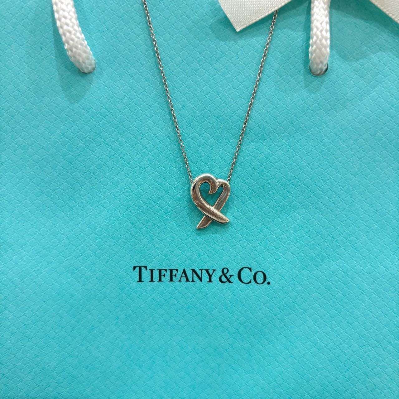 【良品】TIFFANY ラビングハートネックレス ヴィンテージ VINTAGE TIFFANY Fair】ラビングハートネックレス♡ | 北方店