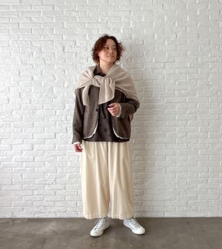 専用です。パドカレ　サッカーコール天テーパードパンツと、ブークレセーター 楽天市場】【2025秋冬新作】pas de calais パドカレ サッカーコール天