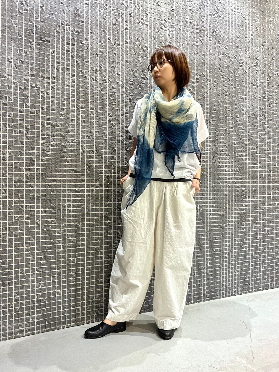 pas de calais パドカレ　タイダイ染め　カシミヤストール pas de calais パドカレ タイダイ染め カシミヤストール 【公式通販】