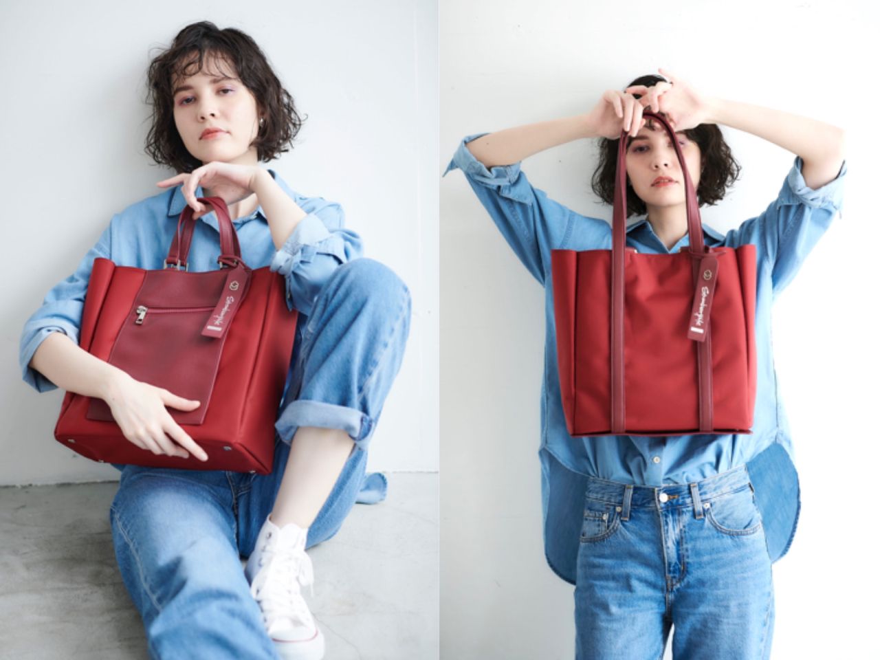 美品★StrawberryMe. /ストロベリーミー ◎カラクリ　トートバッグ 遊び心ある仕掛けが楽しい「KARAKURI(カラクリ)」 | Strawberry