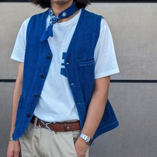 MOMOTARO JEANS 中綿ベスト ワークベスト 46 日本製 MOMOTARO JEANS 中綿ベスト ワークベスト 46 日本製