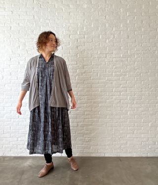 パドカレワンピース 着回しコーディネート》Calamint print ワンピース | pas de