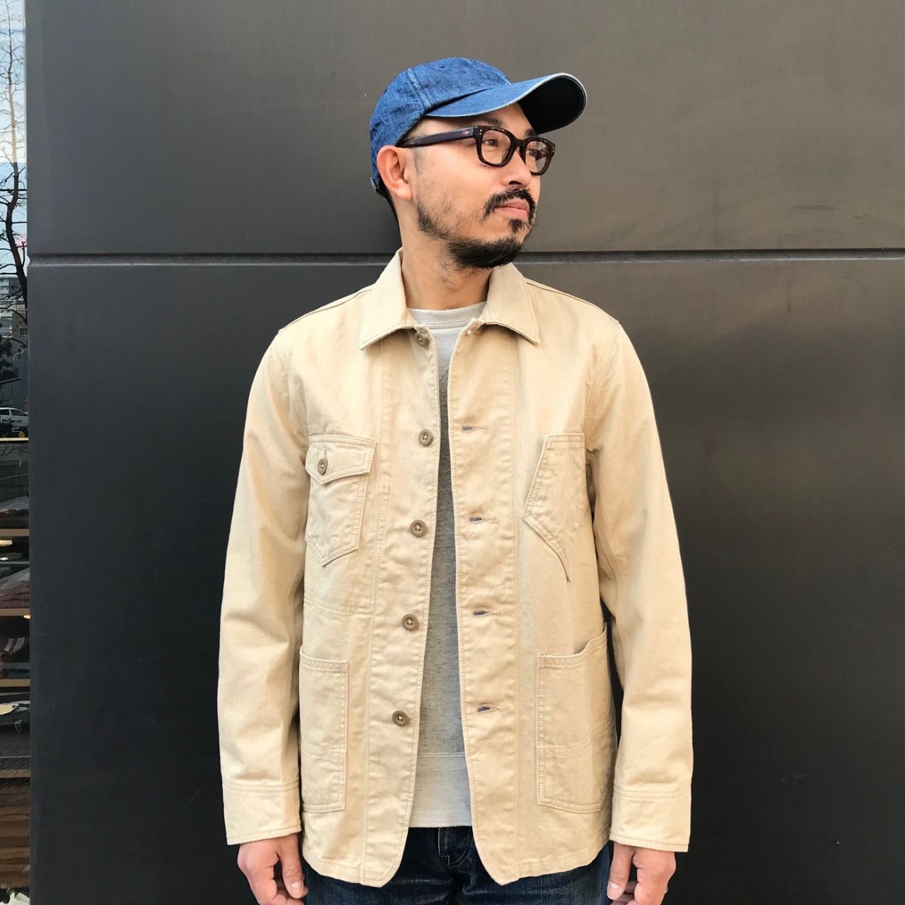 カラーデニムカバーオール (アイボリー) カラーデニムカバーオール｜MOMOTARO JEANS MOMOTARO JEANS 岡山店公式