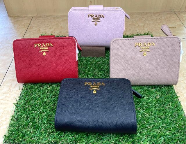 WEB限定価格】プラダ PRADA 折財布 SAF.MET 小銭入付/ALABASTRO 1ML018