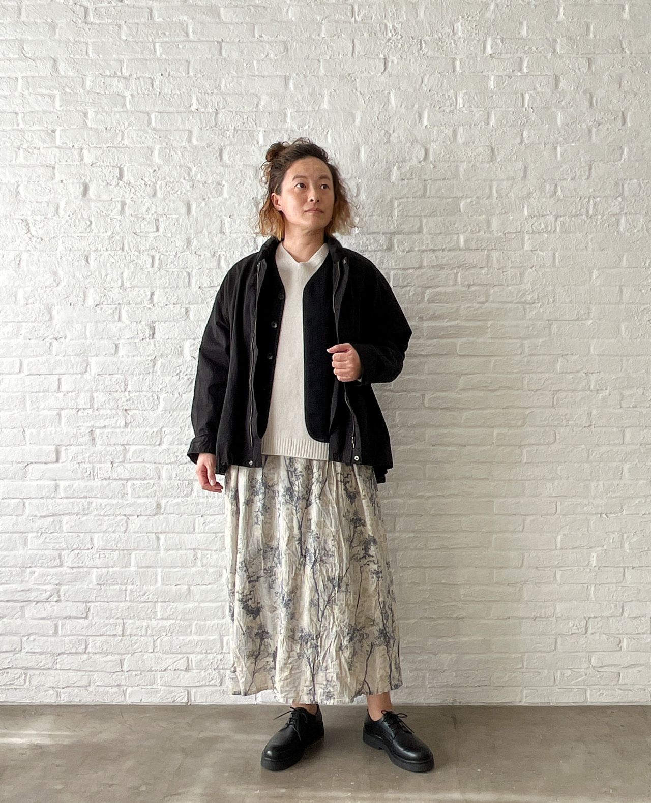 W POINT】コットンリネンライトツイル ライナー付ジャケット | pas de