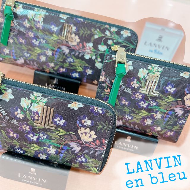 ランバンオンブルー LANVIN en Bleu 折財布 シャンペトル Lファスナー