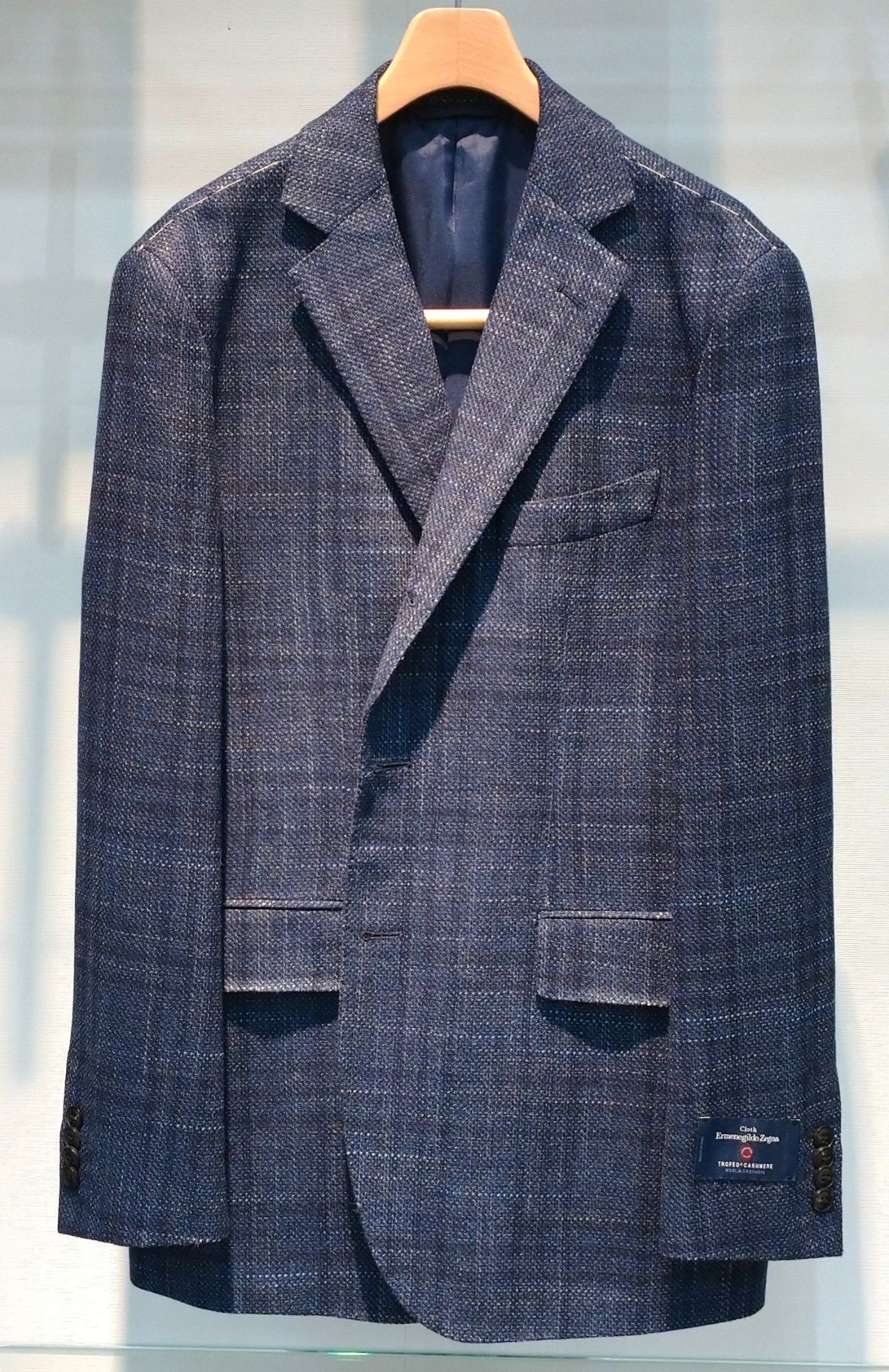 ア*ム様 毛100％)Ermenegildo Zegna チェック柄 テーラード 毛100％)Ermenegildo Zegna チェック柄 テーラードジャケット
