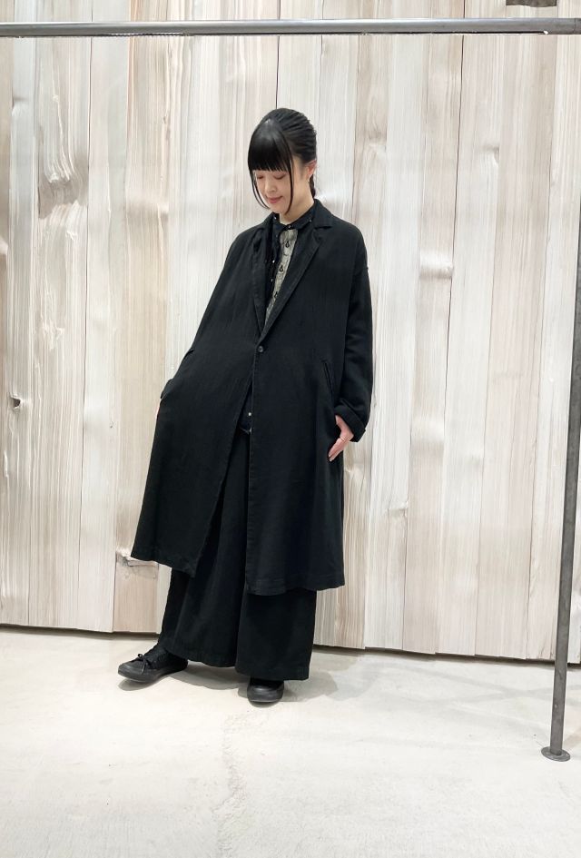 先染めコットンリネンカルゼ コート | (パドカレ)公式オンラインストア