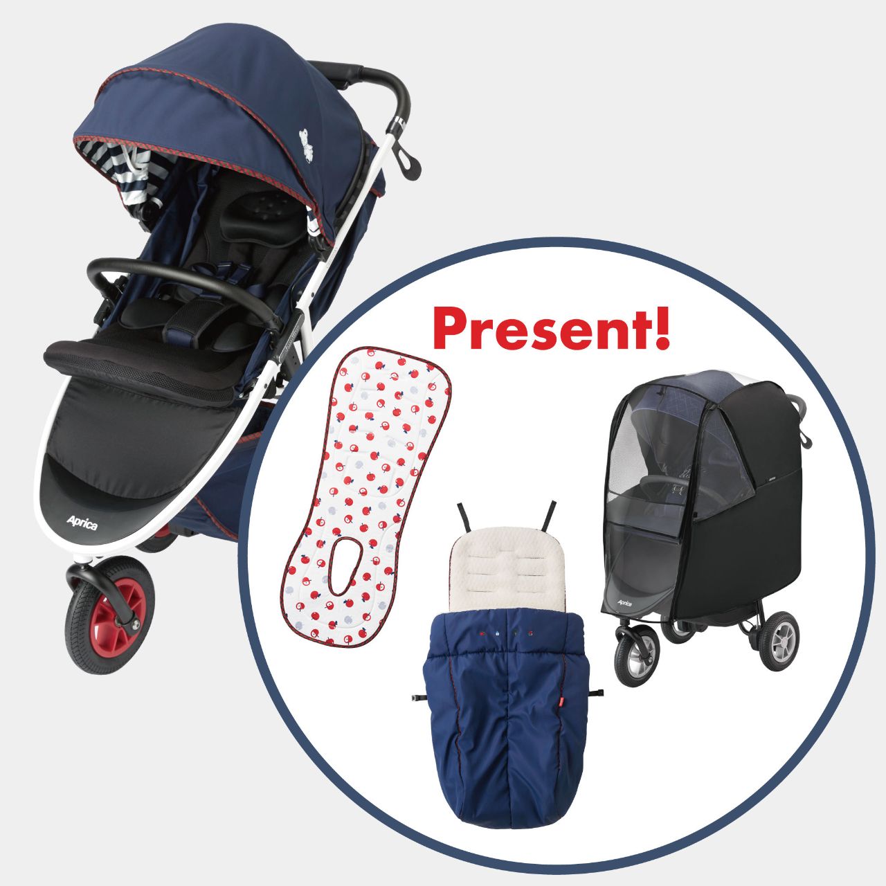 familiar x Aprica ベビーカー スムーヴ SMOOOVE