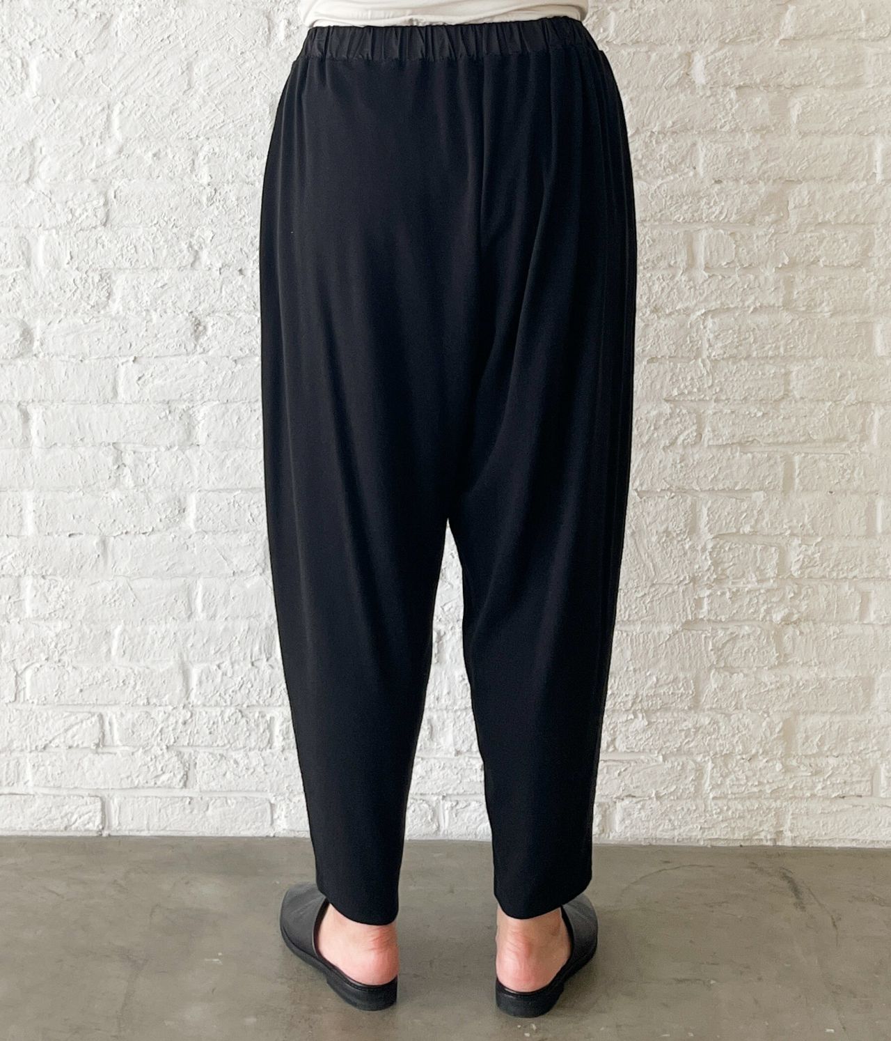 パドカレ　先染め綿麻.黒グレー・ストライプパンツ　36 pas de calais - 美品 定価36000円 2023SS パドカレ pas de