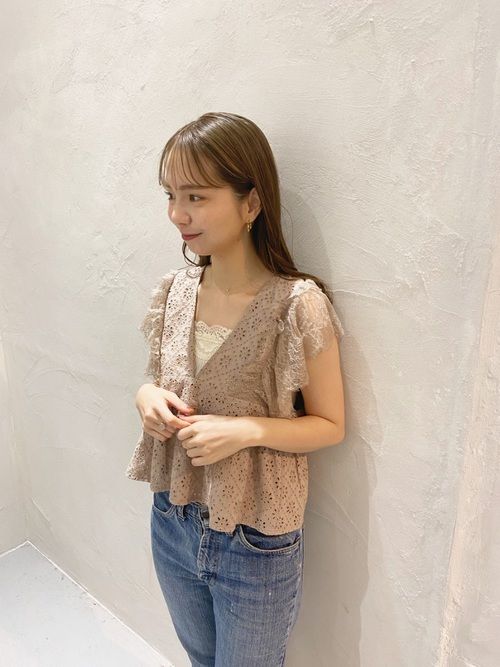flower  クリアリーカットワークトップ ♡clearly cutwork top♡ | レディースファッションflower【フラワー
