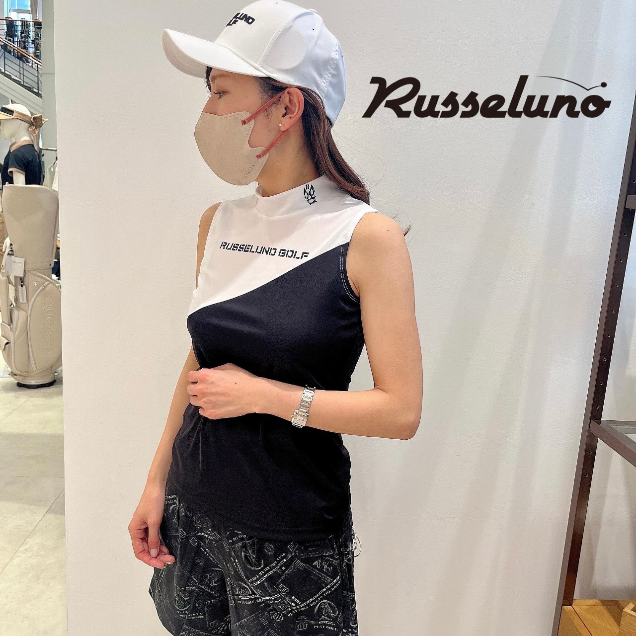 新品 ラッセルノ ゴルフ フラグローズ ロゴ プルオーバー セットアップ L 5 新品 ラッセルノ ゴルフ フラグローズ ロゴ プルオーバー