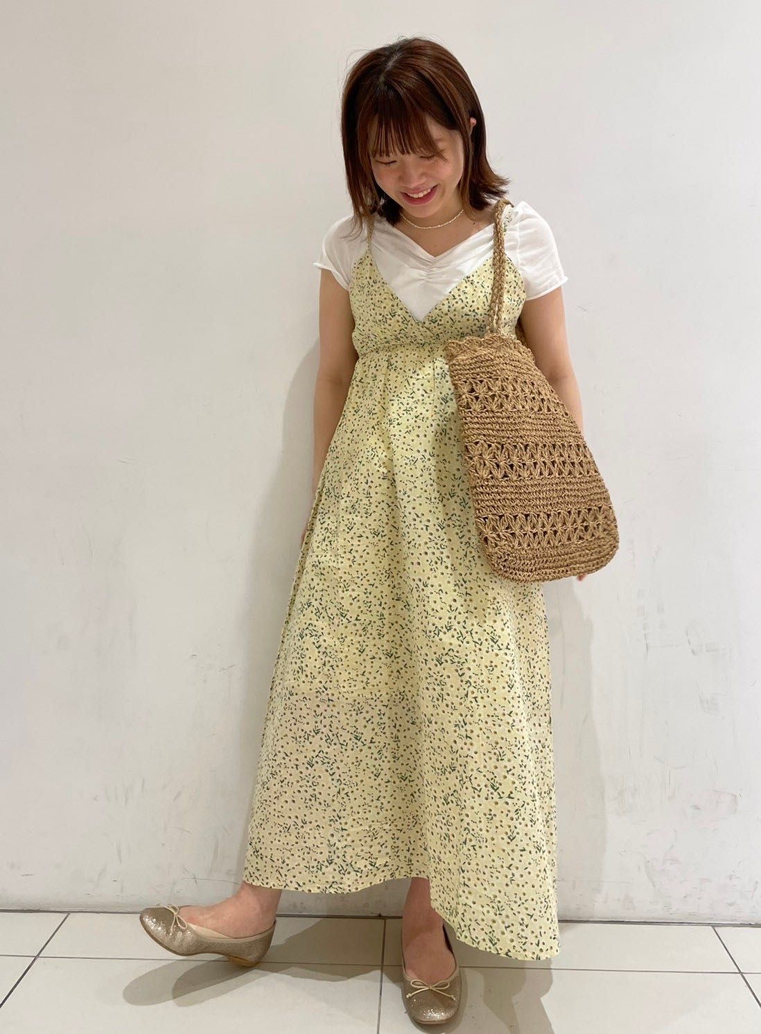 No95 優しいお姉さんカラー⸜❤︎⸝‍木の実とマカロンのフラワーリース♪♪ ❁shiny bloom onepiece❁ | レディースファッションflower【フラワー