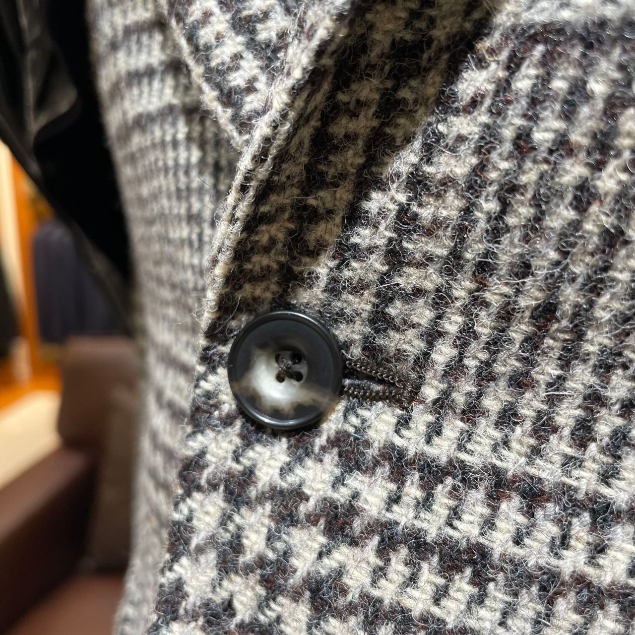 Harris Tweed × Mitsumine ジャケット グレンチェック L 極美品 ミツミネ × ハリスツイード テーラードジャケット グレン