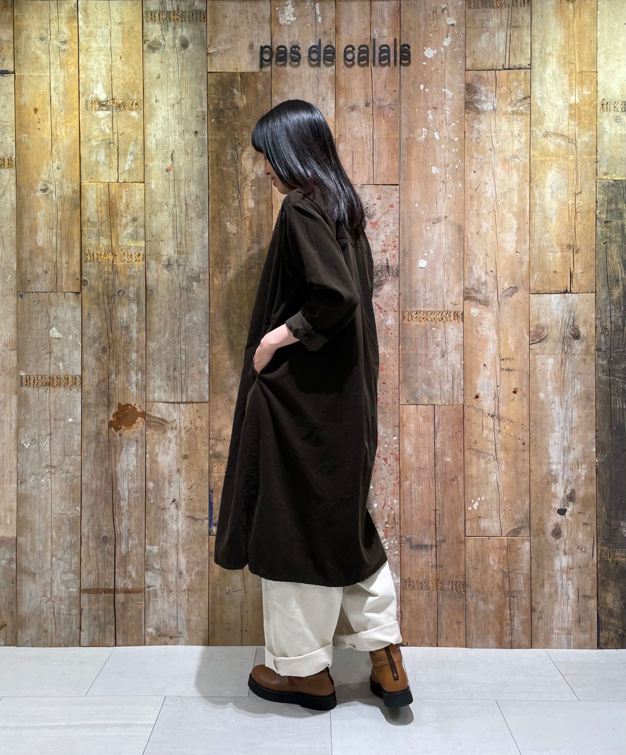 NEW】シャツコールワンピース | 大阪髙島屋店 | pas de calais